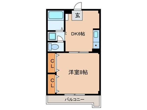 エスポワ－ルＳＡＫＡＩの物件間取画像